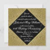 Uitnodiging tot 50e Jubileum voor bruiloft (Achterkant)