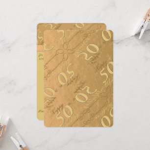 Uitnodiging tot 50e Jubileum voor bruiloft