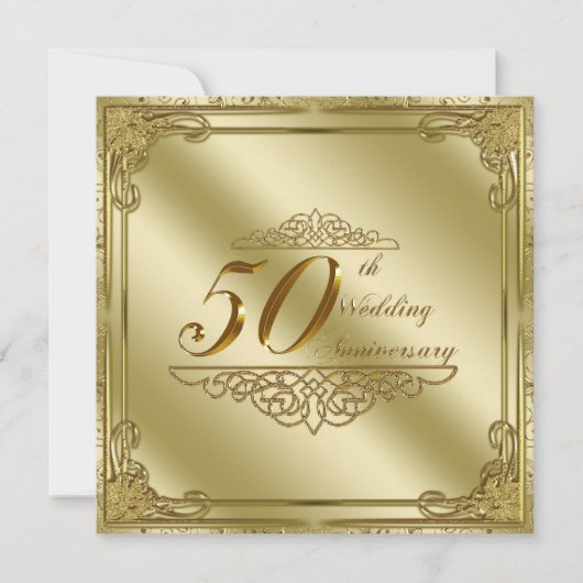 Uitnodiging tot 50e Jubileum voor bruiloft (Voorkant)