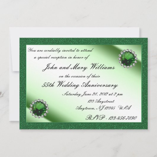Uitnodiging tot 55e bruiloft Jubileum (Achterkant)
