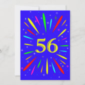 Uitnodiging tot 56e verjaardag (Voorkant)