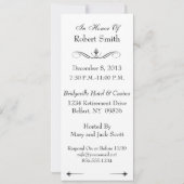 Uitnodiging tot 60e verjaardag van de gecombineerd (Achterkant)