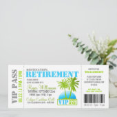 Uitnodiging tot aanhouding Pass Retirement Party (Staand voorkant)