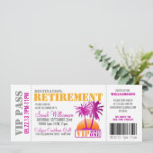 Uitnodiging tot aanhouding Pass Retirement Party (Staand voorkant)