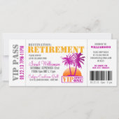 Uitnodiging tot aanhouding Pass Retirement Party (Voorkant)