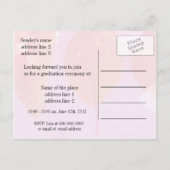 Uitnodiging tot aankondiging van afstuderen van de (Achterkant)