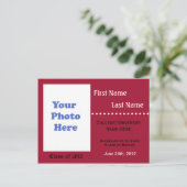 Uitnodiging tot aankondiging van afstuderen van de (Staand voorkant)