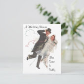 Uitnodiging tot aankondiging van het huwelijk met  (Staand voorkant)