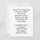 Uitnodiging tot aankondiging van het huwelijk met  (Achterkant)