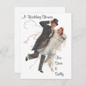 Uitnodiging tot aankondiging van het huwelijk met  (Voorkant / Achterkant)