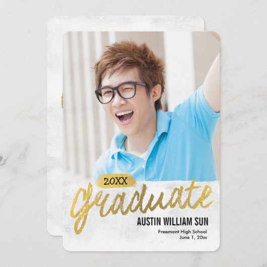 Uitnodiging tot aanmelding van Rustic Brush Afstud (Voorkant / Achterkant)