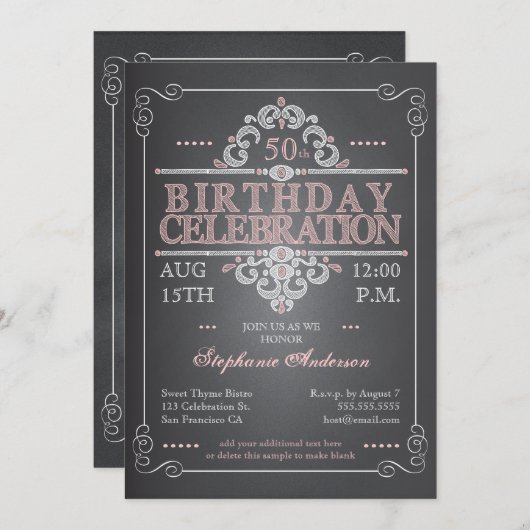 uitnodiging tot aardedag (Voorkant / Achterkant)