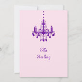 Uitnodiging tot aardedag in Grand Ballroom (paars) (Achterkant)