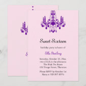 Uitnodiging tot aardedag in Grand Ballroom (paars) (Voorkant / Achterkant)