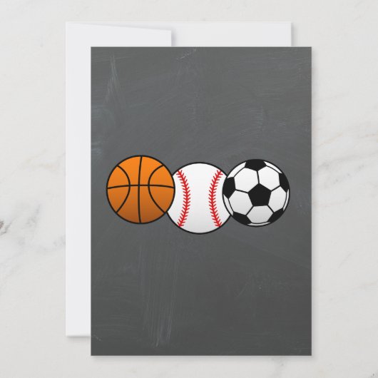 Uitnodiging tot aardedag van de sport van Chalkboa (Achterkant)