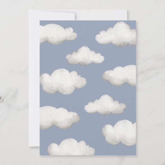 uitnodiging tot aardedag | Vliegtuig (Achterkant)