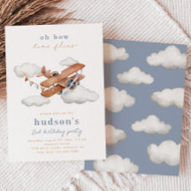  uitnodiging tot aardedag | Vliegtuig