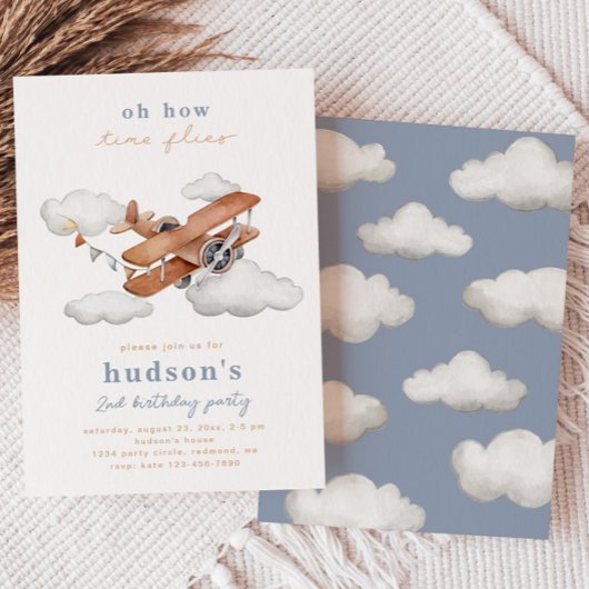  uitnodiging tot aardedag | Vliegtuig