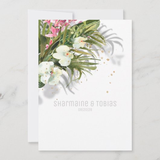 Uitnodiging tot aardeweddenschap met mousserende w (Achterkant)