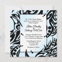 Uitnodiging tot abstract huwelijk met zwarte en bl