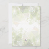 Uitnodiging tot Abstracte bevestiging Trendy (Achterkant)