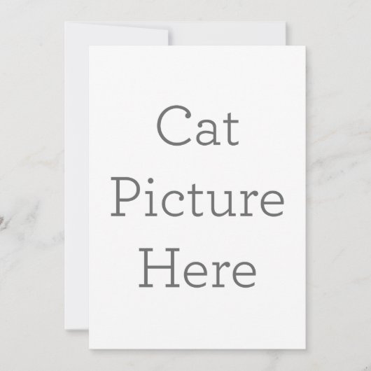 Enkele uitnodiging, Maat: 12,7 x 17,8 cm, Papier: Signature Mat, Enveloppen: Wit (Voorkant)