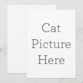 Enkele uitnodiging, Maat: 12,7 x 17,8 cm, Papier: Signature Mat, Enveloppen: Wit (Voorkant / Achterkant)