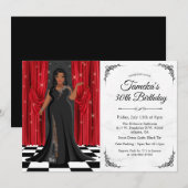 uitnodiging tot afkondiging van een Afrikaanse Ame (Voorkant / Achterkant)