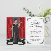 uitnodiging tot afkondiging van een Afrikaanse Ame (Staand voorkant)