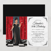 uitnodiging tot afkondiging van een Afrikaanse Ame (Voorkant / Achterkant)