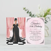 uitnodiging tot afkondiging van een Afrikaanse Ame (Staand voorkant)