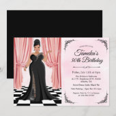 uitnodiging tot afkondiging van een Afrikaanse Ame (Voorkant / Achterkant)