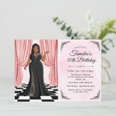 uitnodiging tot afkondiging van een Afrikaanse Ame (Staand voorkant)