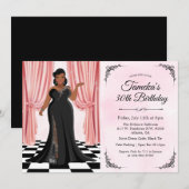 uitnodiging tot afkondiging van een Afrikaanse Ame (Voorkant / Achterkant)