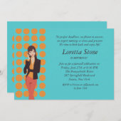 Uitnodiging tot aflossing van zakelijke gesprekken (Voorkant / Achterkant)