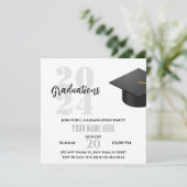 Uitnodiging tot afstuderen (Staand voorkant)