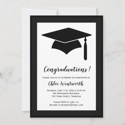 Uitnodiging tot Afstuderen "balies" (Voorkant)