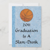 Uitnodiging tot afstuderen - Basketball Thema (Voorkant)