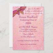 Uitnodiging tot afstuderen — FOTO/JAARINVOER/Roze  (Achterkant)