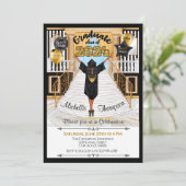 Uitnodiging tot Afstuderen in Afrika - Amerikaans  (Staand voorkant)