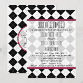 Uitnodiging tot afstuderen - Klasse 2011 Argyle (Voorkant / Achterkant)