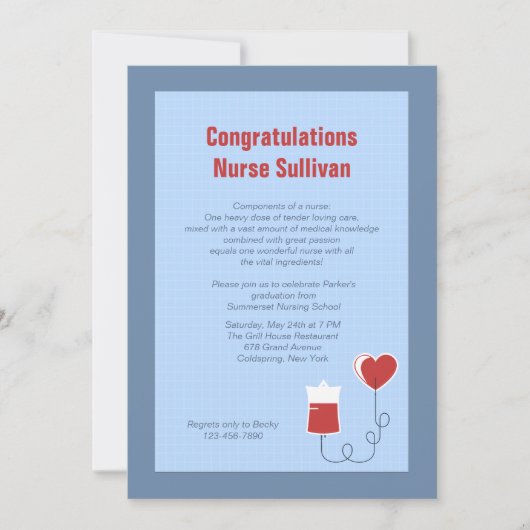 Uitnodiging tot Afstuderen medisch centrum (Voorkant)