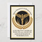 Uitnodiging tot Afstuderen Medische School (Voorkant)