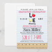 Uitnodiging tot Afstuderen notitieboek paper leraa (Voorkant / Achterkant)