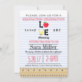 Uitnodiging tot Afstuderen notitieboek paper leraa (Voorkant)