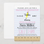 Uitnodiging tot Afstuderen notitieboek paper leraa (Voorkant / Achterkant)