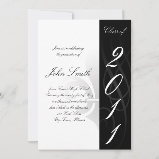 Uitnodiging tot Afstuderen op de middelbare school (Voorkant)