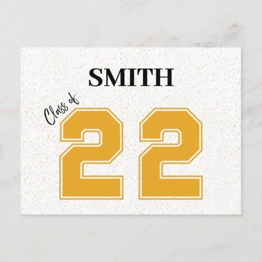 Uitnodiging tot afstuderen - Post Kaart (geen enve (Achterkant)