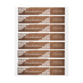 Uitnodiging tot Afstuderen Rustic Wood & White Lac (Vel)