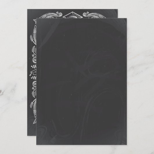 Uitnodiging tot Afstuderen van alkboard (Voorkant / Achterkant)